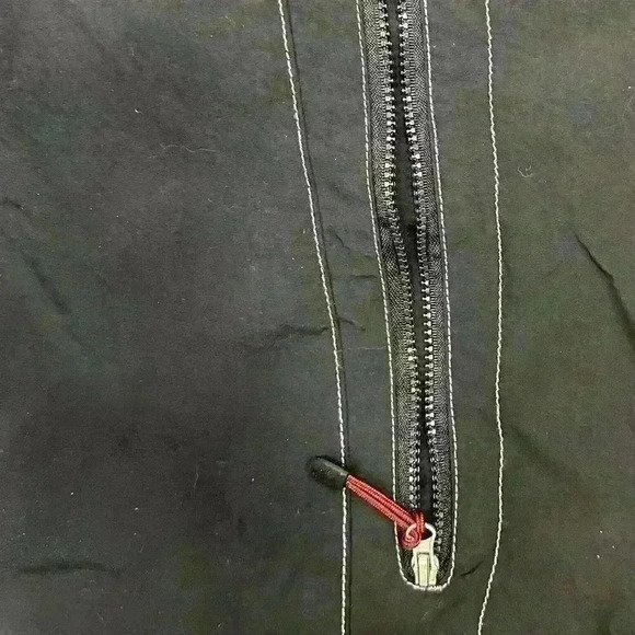 Nautica Men's Black Windbreaker Jacket - Size XL - Drawstring Cord Pockets - Picture 10 of 10